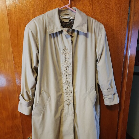 Women's Size 4P Misty Harbor Tan Trench Coat W/ Removable Liner - Picture 1 of 11